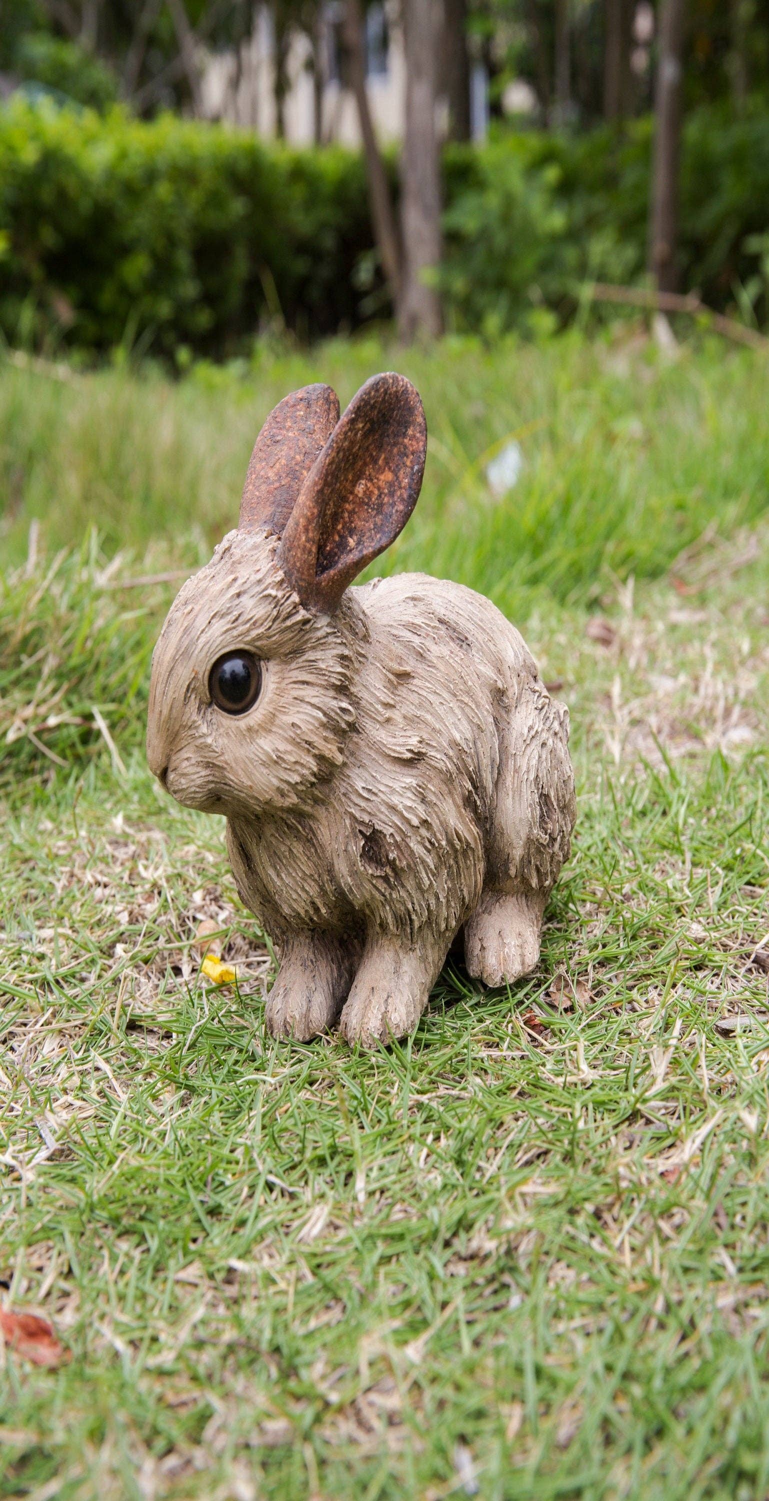Hi-Line Gift Ltd. - Wholesale Decorative Figurine - Small Driftwood Rabbit Statue1