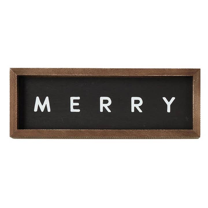 Wood Sign - Merry for wholesale by Santa Barbara Design Studio by Creative Brands