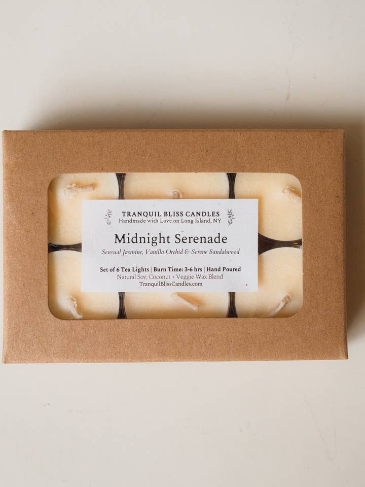Midnatsserenade Fyrfadslys for engroshandel hos Tranquil Bliss Candles