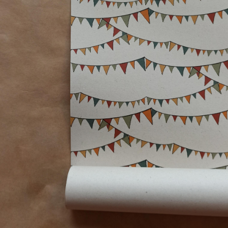 Silly Goose - Wholesale Wrapping Paper Roll - Pakpapier - Vlaggetjes2