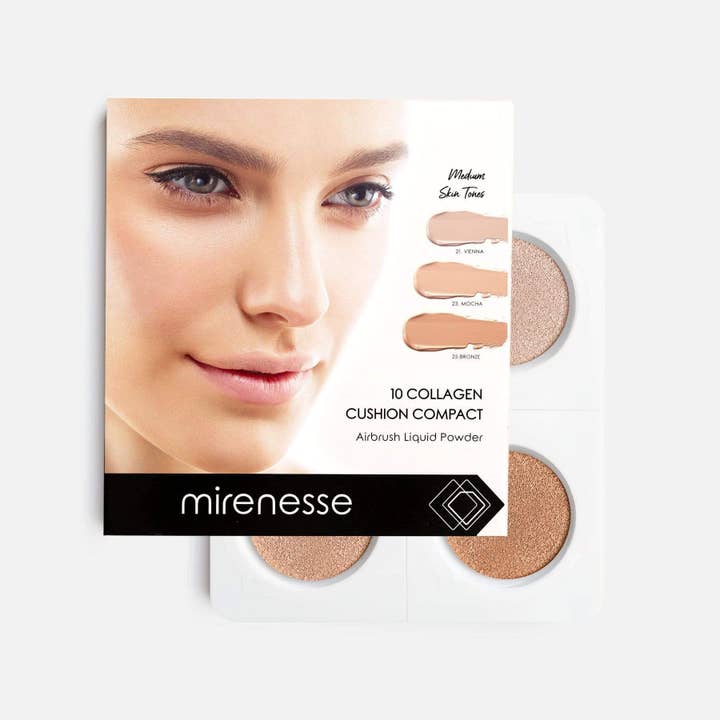 Mirenesse - Wholesale Foundation - New 4pce Starter Collagen Cushion Foundation Medium