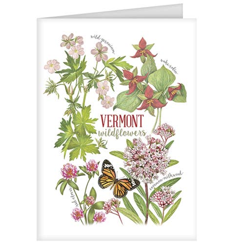 Vermont Wildflowers Greeting Card for wholesale by Mary Lake-Thompson Ltd.