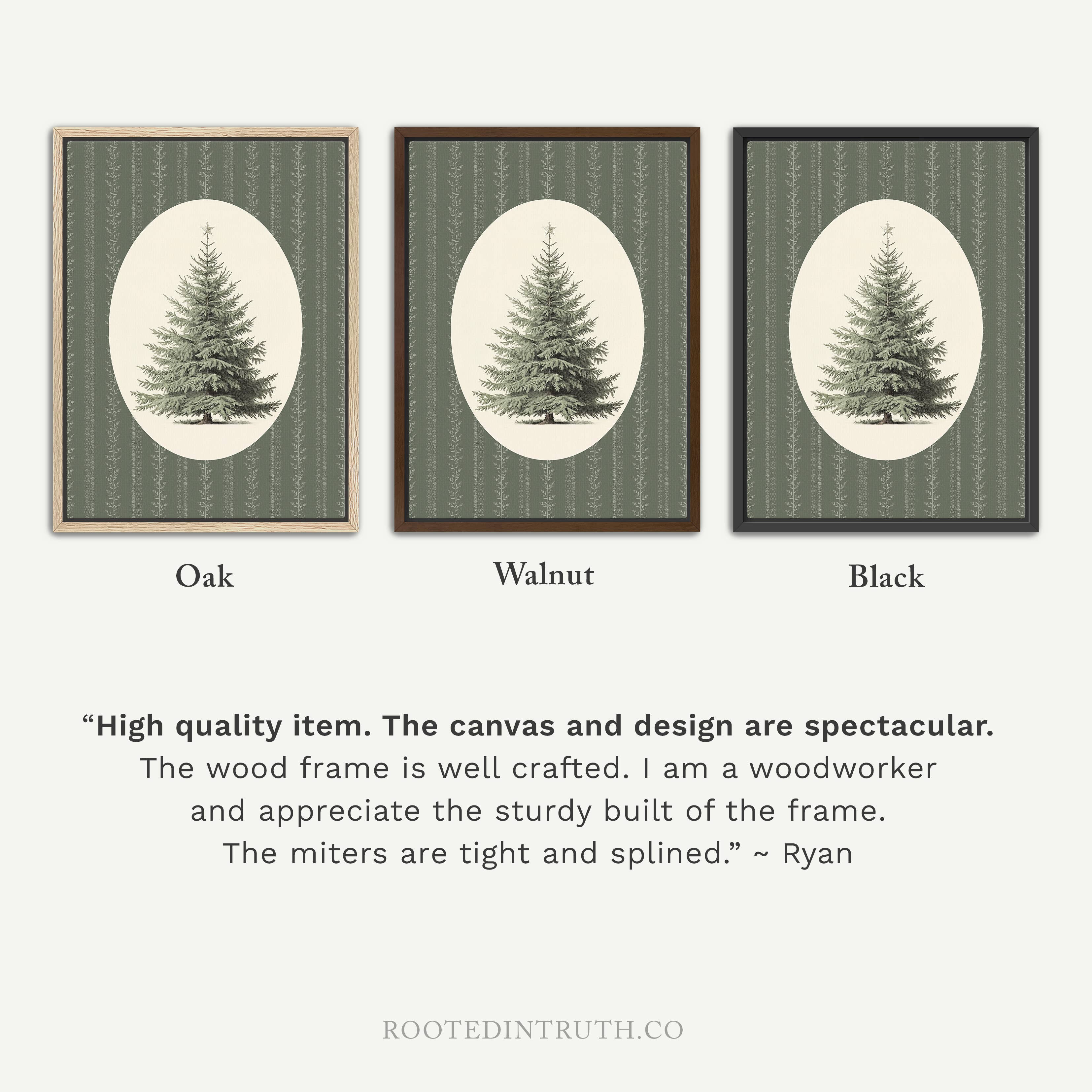 Rooted in Truth - Wholesale Kunstprint - Folk Vintage Kerstboom Muurkunst Print Vakantie Decoratie2