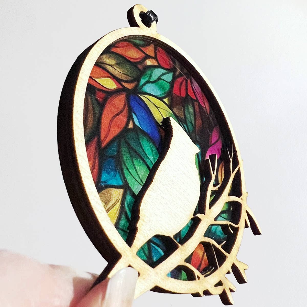 Squirrel Tacos Papercuts – wholesale Ornament – Cardinal Ornament Suncatcher – Woodland Bird3