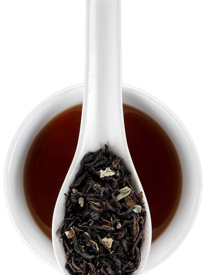 Chocolate Mint Black Tea for wholesale by Elmwood Inn Fine Teas