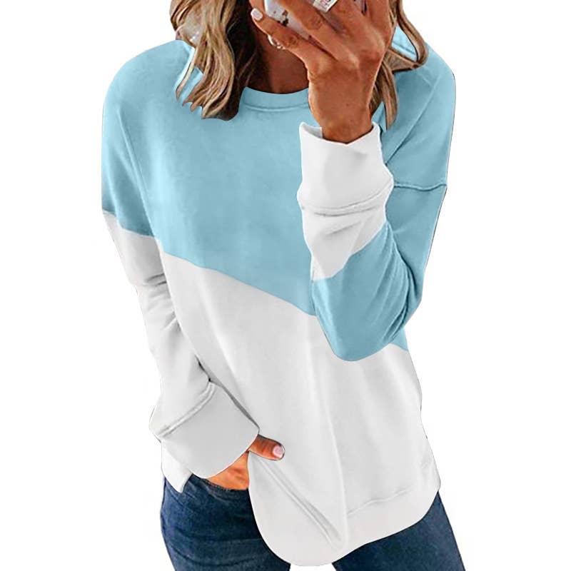Lily Clothing - Vente Sweat à capuche – femme - SWEAT À CAPUCHE À MANCHES LONGUES ET COL ROND DE COULEUR ASSORTIE14