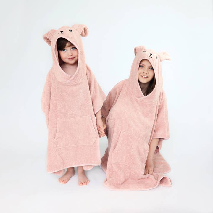 DreamBuy - Wholesale Poncho Towel - Kids & Baby - Rabbit Animals Kids Hooded Towel Poncho 100% Combed Cotton
