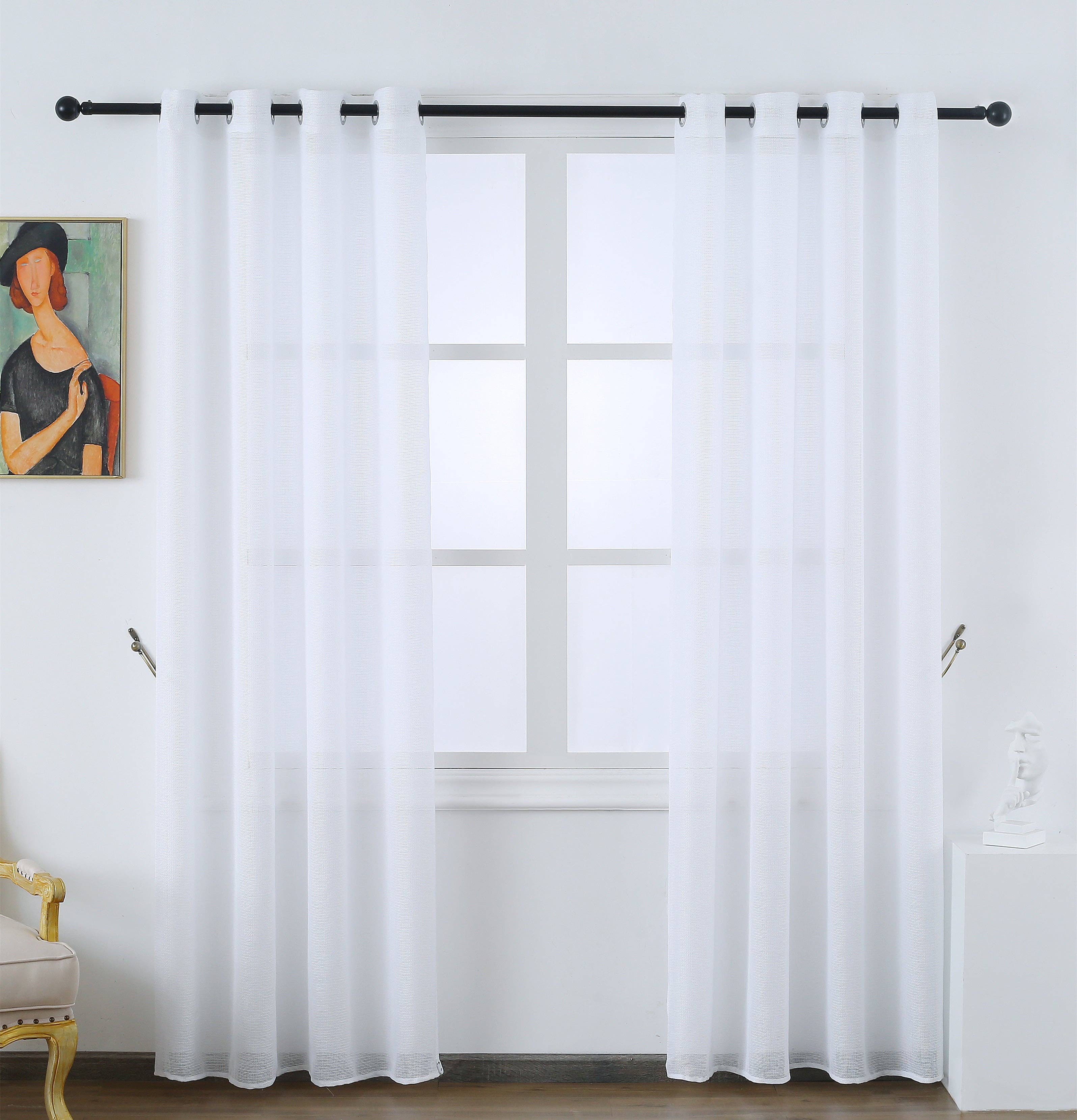 BOD HOME - Wholesale Gordijn - NET LINNENGORDIJN 140*2606