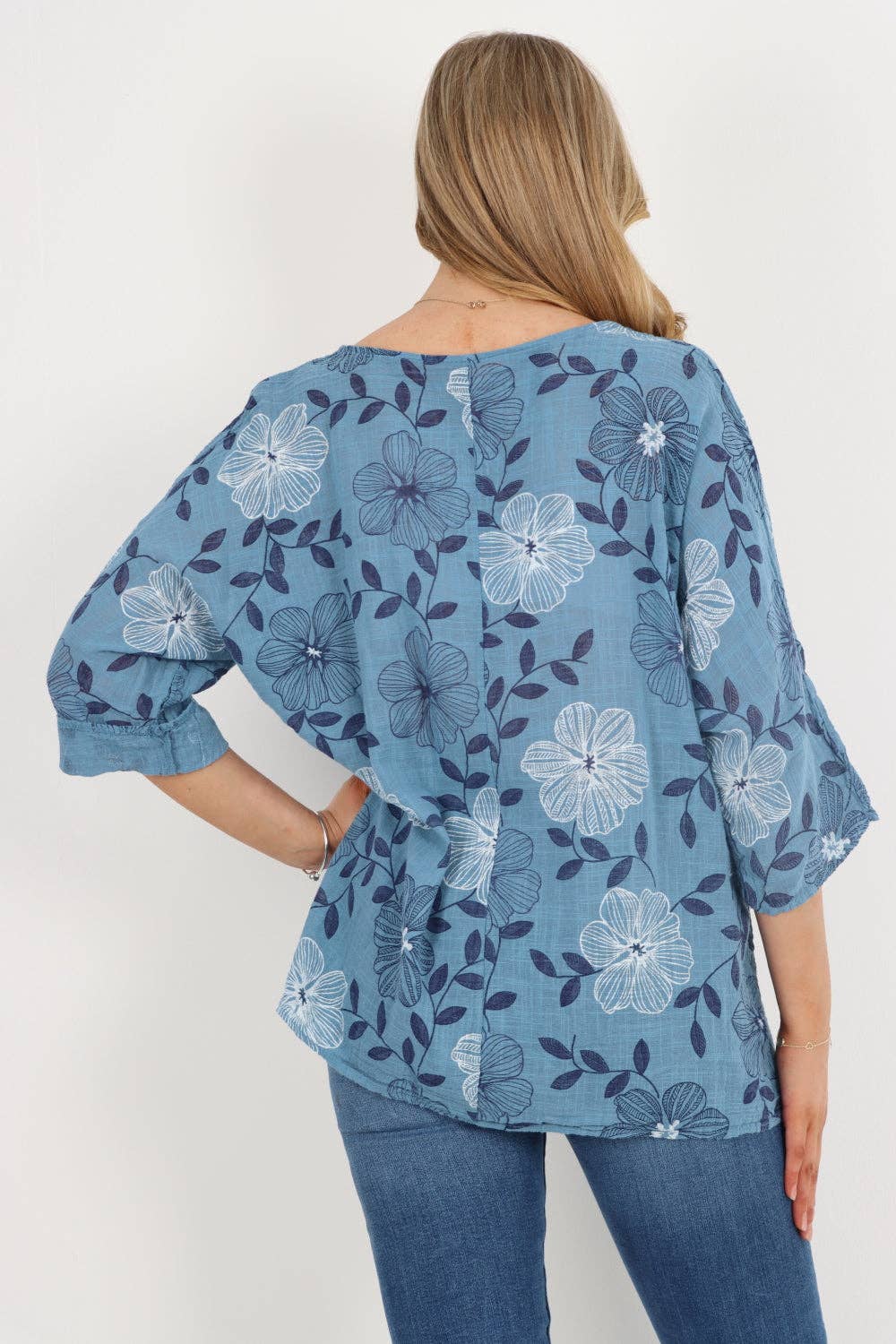 Miss Bold – Engroshandel Tunika - Dame – Italiensk bomuldsoverdel med blomsterprint12