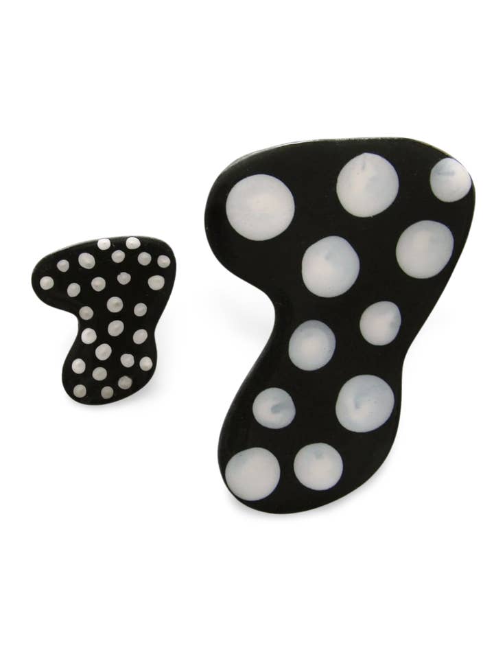 Polka Dot Boomerang Studs for wholesale by Collection by Rin