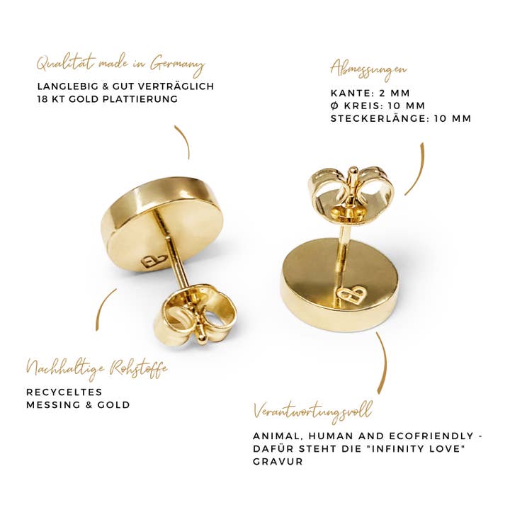 KAALEE jewelry – Engroshandel Ørestikkere – Stud Øreringe rund bronze3