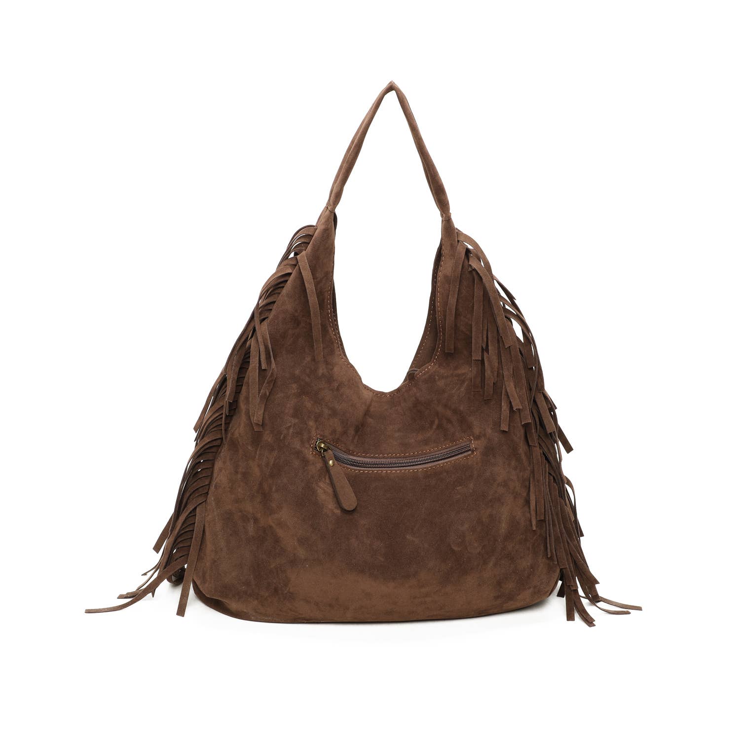 INES DELAURE - Wholesale Shoulder Bag - Women's - Soft tote with fringes7
