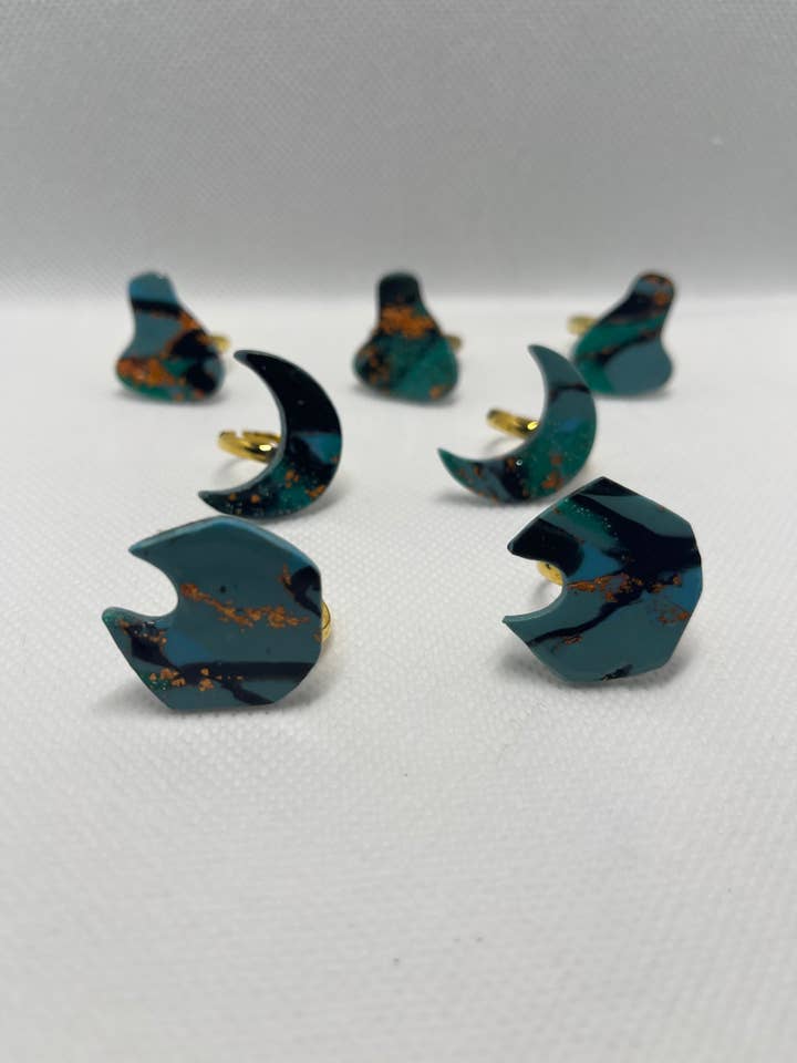 Turquoise Ring for wholesale by The Clayed Peach