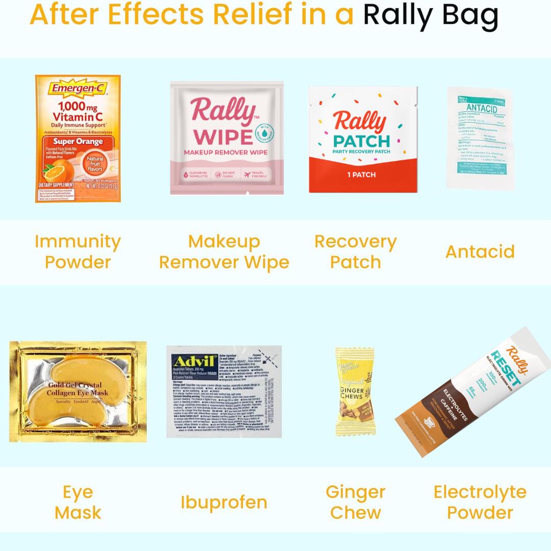 Real Vitamins - Vente Trousse de premiers secours - The Rally Bag - Kits pour la gueule de bois1