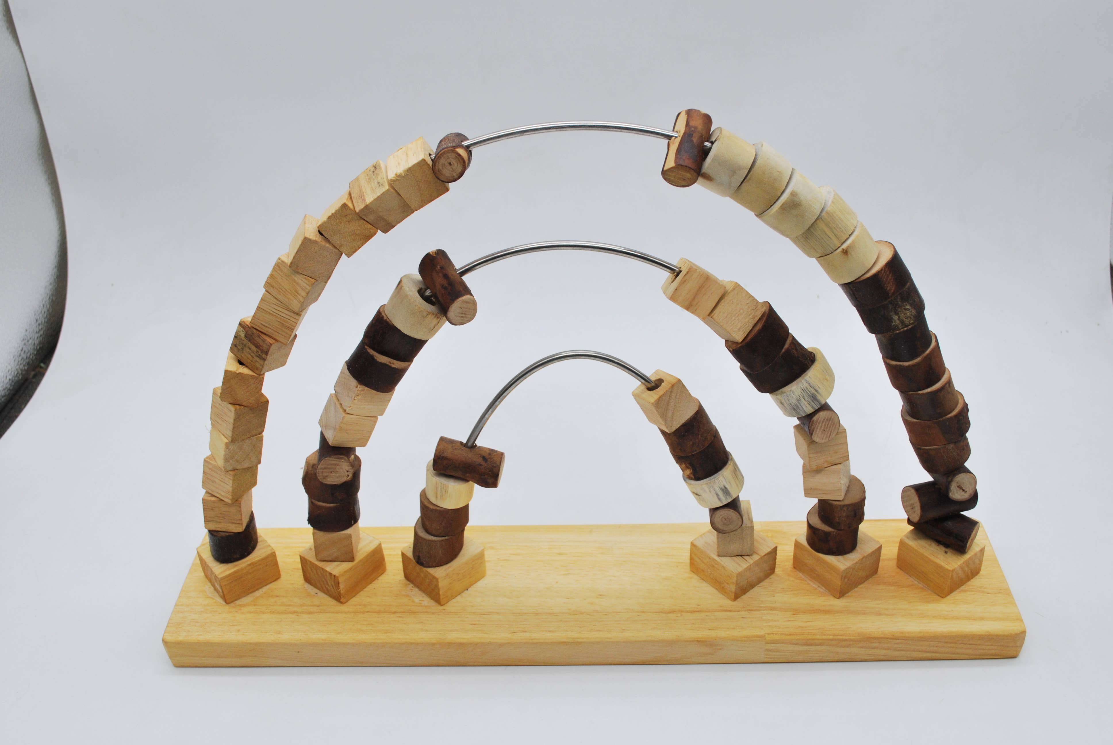 Q Toys - Wholesale Wood toy – Child - Rainbow Tracing Beads5