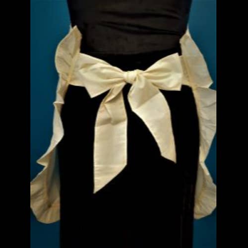 Eastern Sunrise Lace And Linens Inc. - Wholesale Apron - Retro Apron 1950 Style Ecru Embroidery4