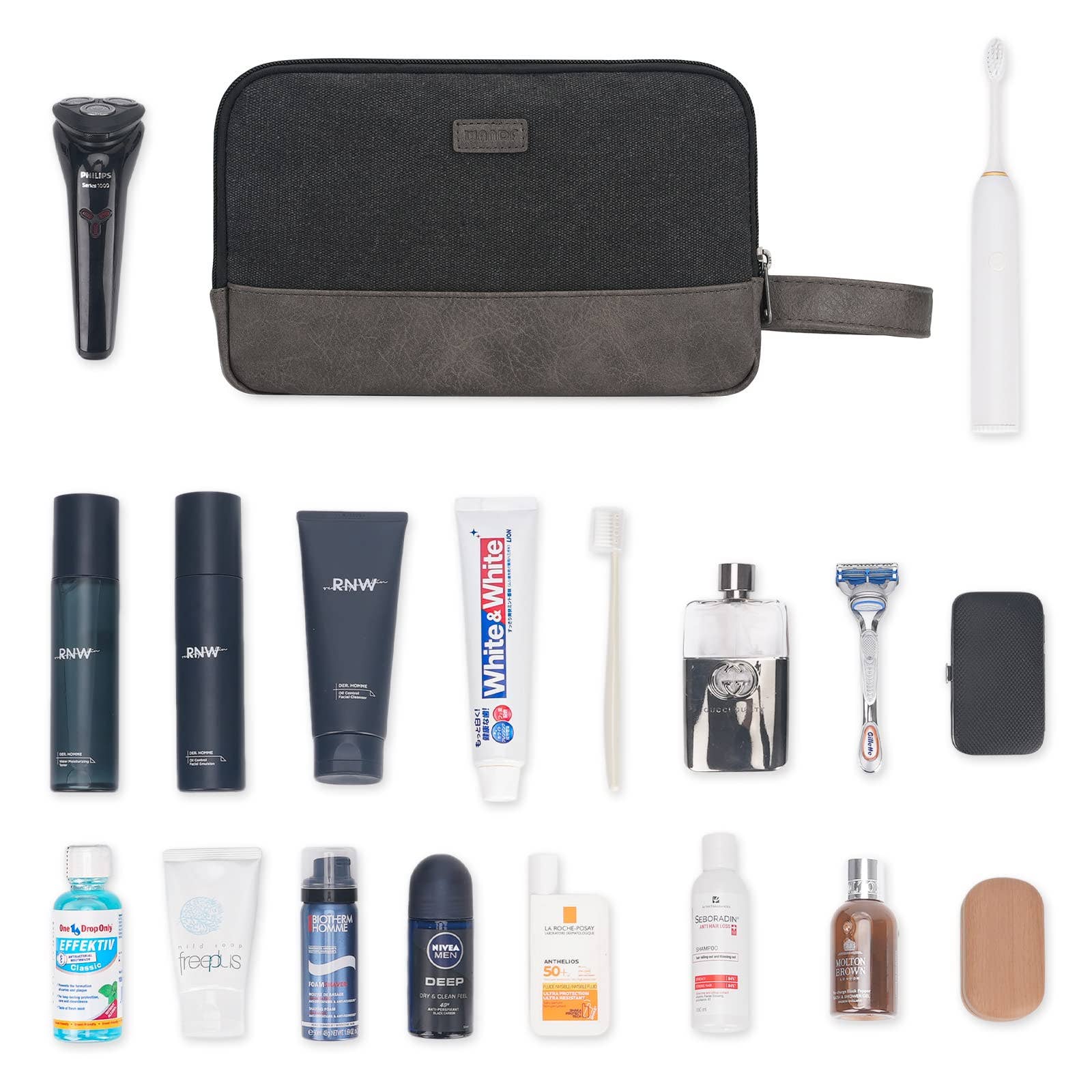 wandf - Wholesale Toiletry Bag - Men's - Canvas Travel Toiletry Shaving Bag Hanging Dopp Kit Unisex3