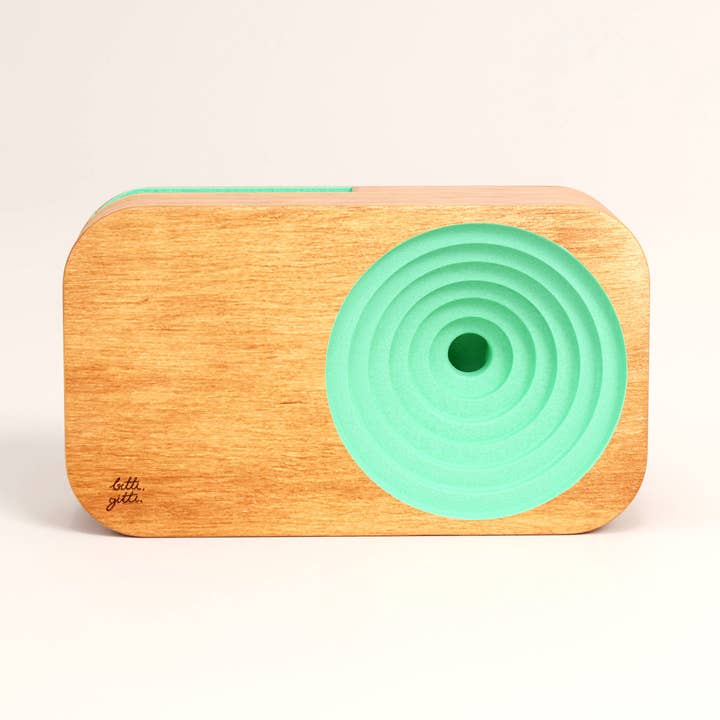 Bitti Gitti Design Workshop - Wholesale Speakers - Sustainable Mint Green Wooden Speakers0