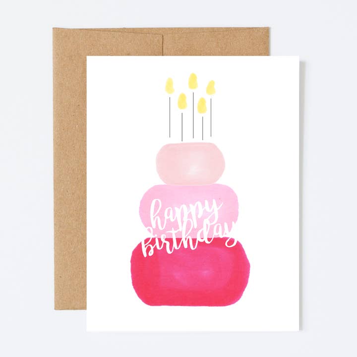 Biglietto di compleanno a tema torta di compleanno per la vendita all'ingrosso da parte di Shortpockets