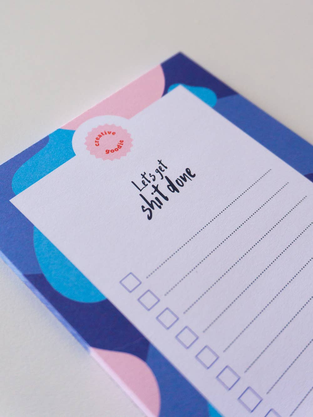 Creative Goodie - Wholesale Notepad - Let's get shit done Notepad, Daily tasks and planning2