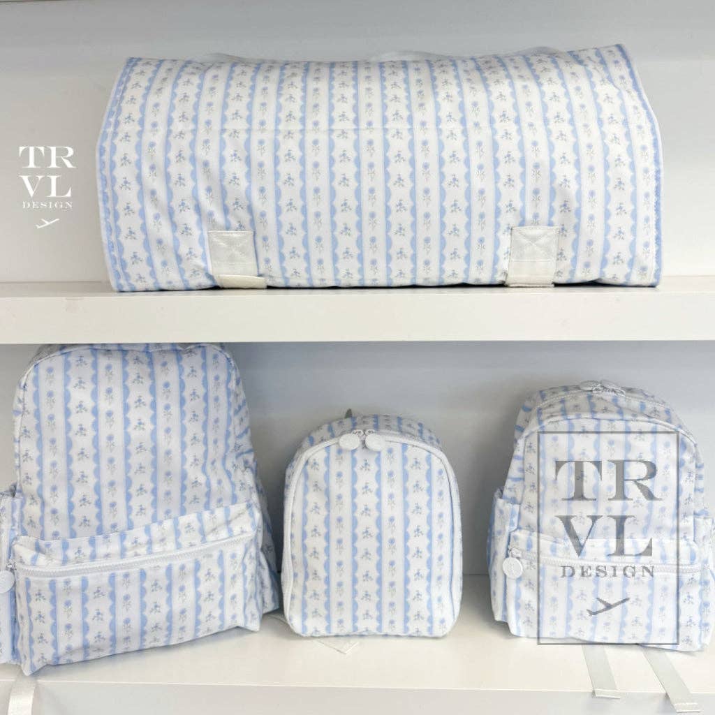 TRVL Design - Wholesale Nap Mat - Kids & Baby - Nap Mat - Rest Up! Ribbon Floral Blue2