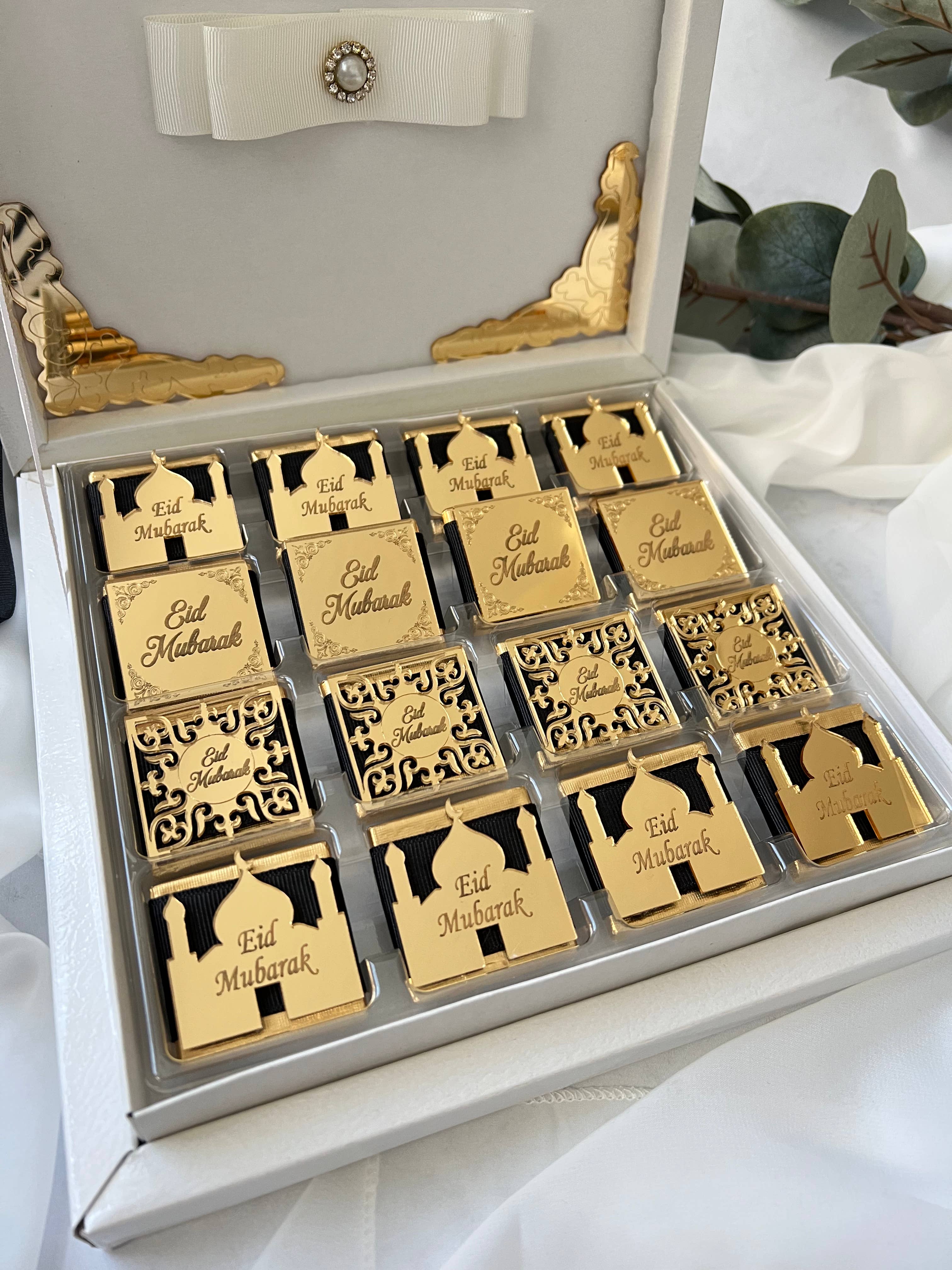 Uniq Favors - Wholesale Chocolate Box - Eid Mubarek Chocolate Box, Ramadan Kareem Favors6