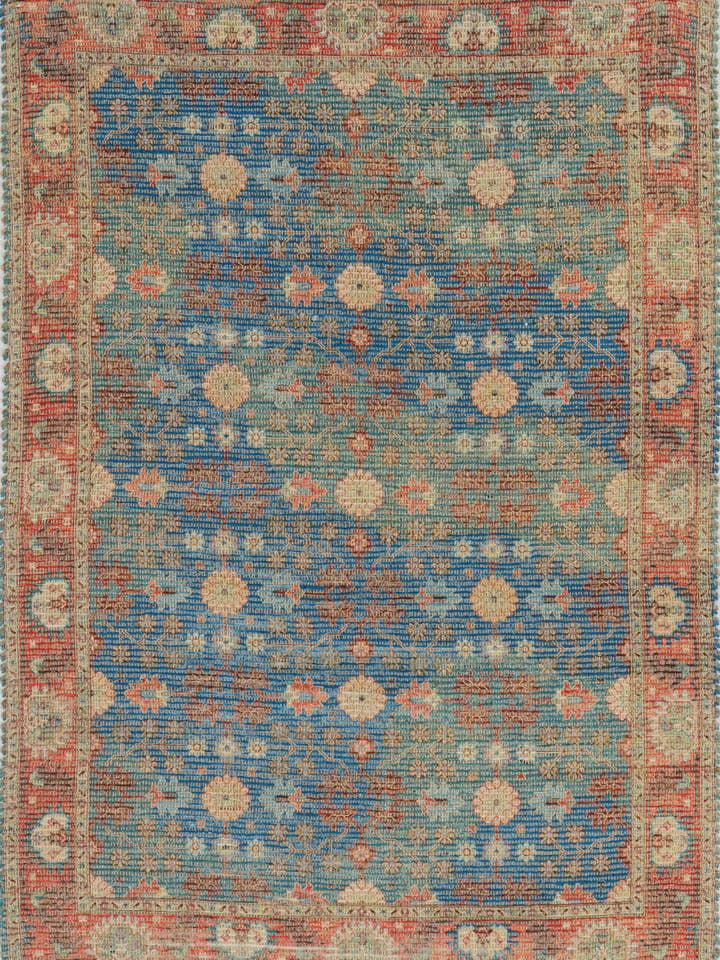 Morris 2227 Blå/Röd Traditions Area Matta för wholesale av KAS Rugs