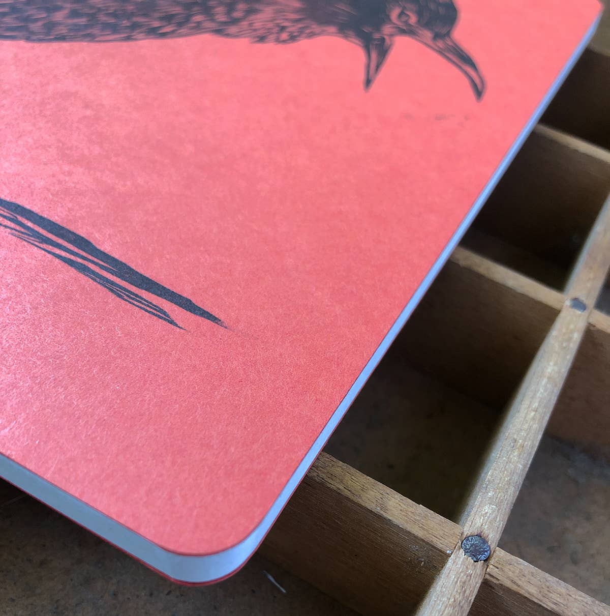 Blackbird Letterpress – wholesale Notebook – crow letterpress notebook2
