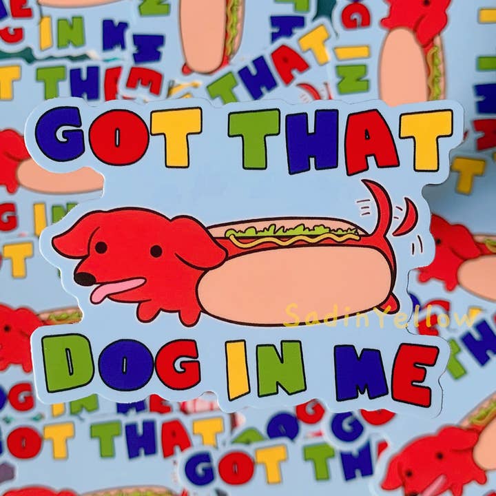 Autocollant Hotdog pour la vente par SadinYellow