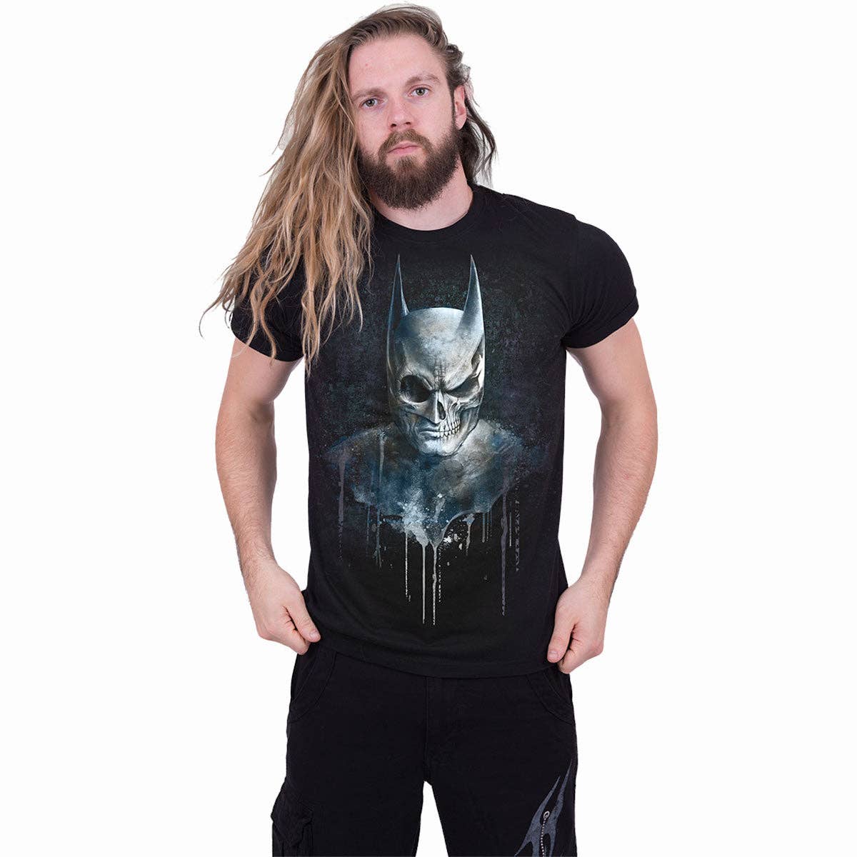 Spiral – T-shirt gráfica - Unissexo por atacado – BATMAN - NOCTURNAL - Camiseta Preta2