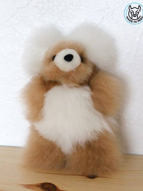 Beer 6â (wit, bruin, gemĂȘleerd) â 100% alpaca bont voor wholesale door Circle Textile