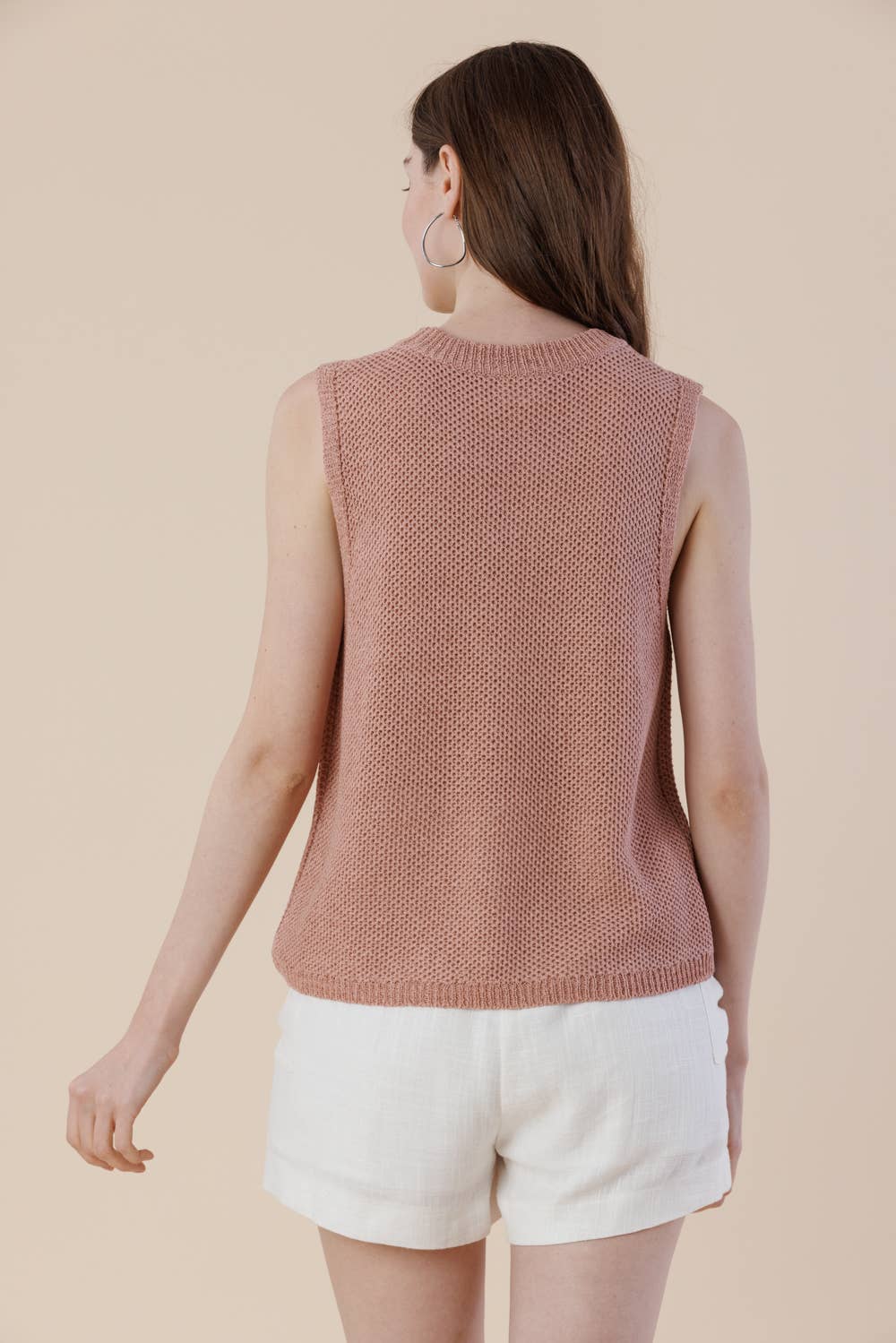 A & SHE – wholesale T-shirt – women's – Embroidery Ribbon Knit Sweater Tank – Sleeveless Bow Vest2