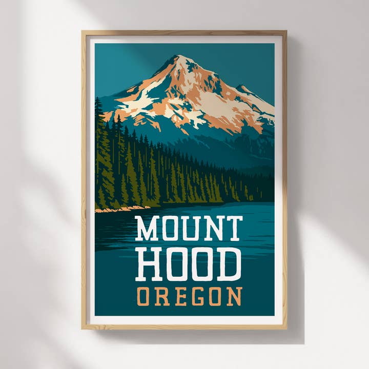 Rejseplakat for Mount Hood, Oregon for engroshandel hos Recollection Project