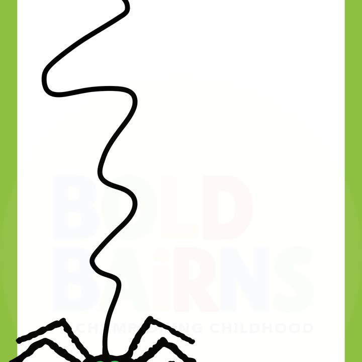 Spider Art Print | Hand-drawn in Scotland for wholesale by Bold Bairns