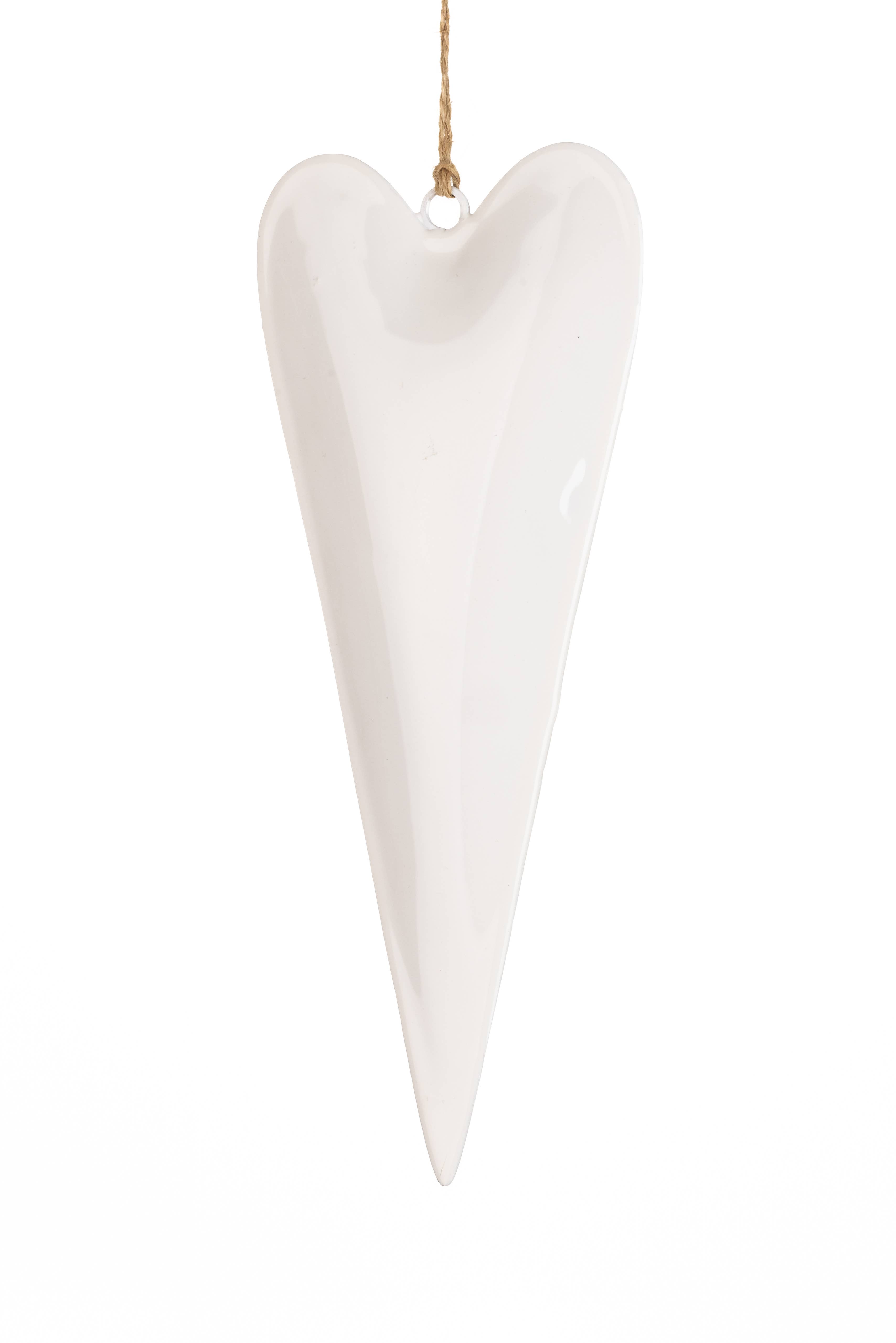 Shoeless Joe Ltd - Wholesale Ornament - Slim White Heart #12