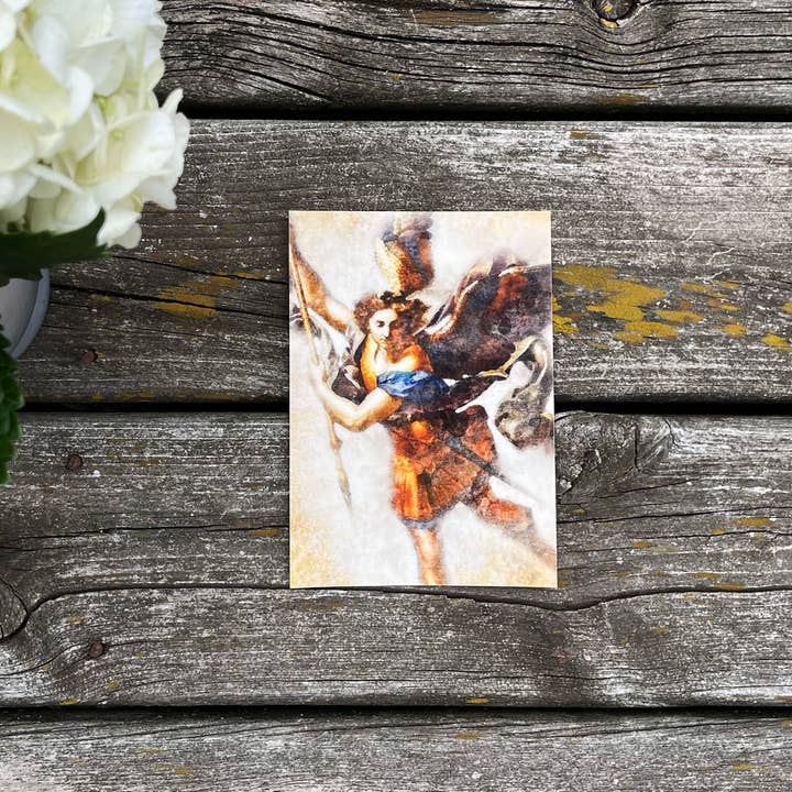 St. Michael the Archangel Print for wholesale by Raising Faith Prints