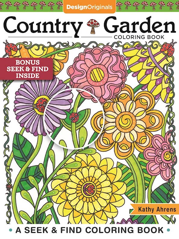 Country Garden Coloring Book - Stunning Nature Designs for wholesale by Fox Chapel Publishing