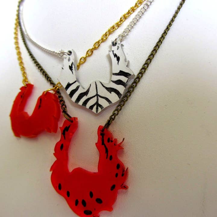 Working Clasp – wholesale Hänge-/berlockhalsband – Thundercats laserskurna 80-talet Lion-o halsband
