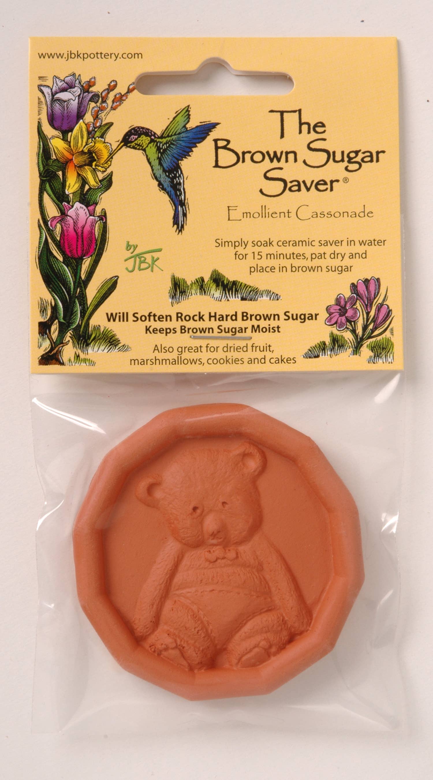 JBK Pottery - Wholesale Kitchen Tool/Gadget - Brown Sugar Saver - Bear Design14