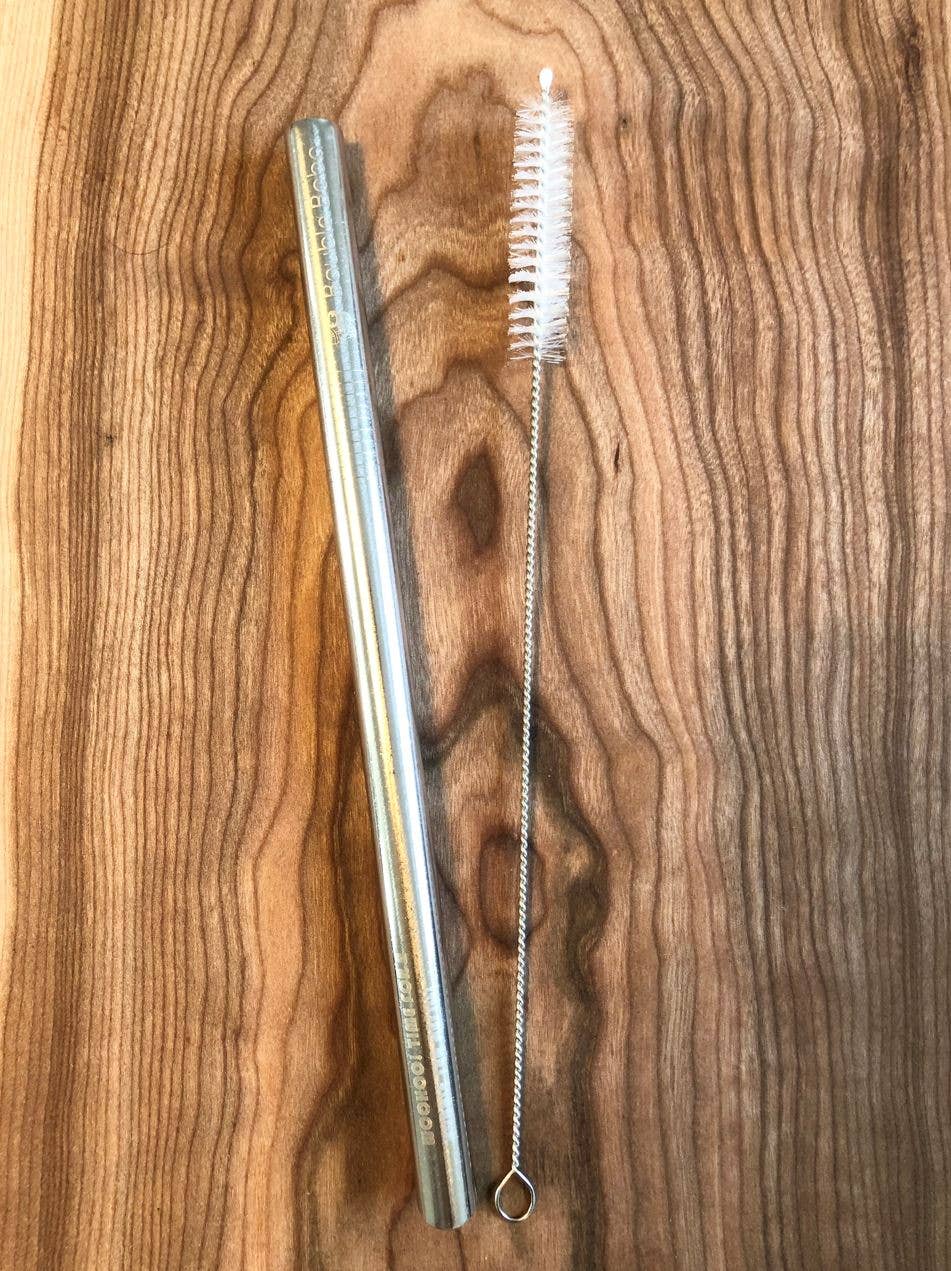 Bauble Boba - Wholesale Drinking Straw - Reusable Metal Bubble Tea Straw & Brush Set0