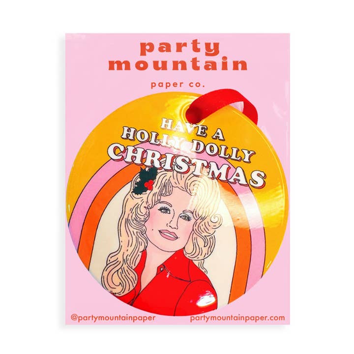 Country Holiday Ornament for wholesale by Party Mountain Paper co.