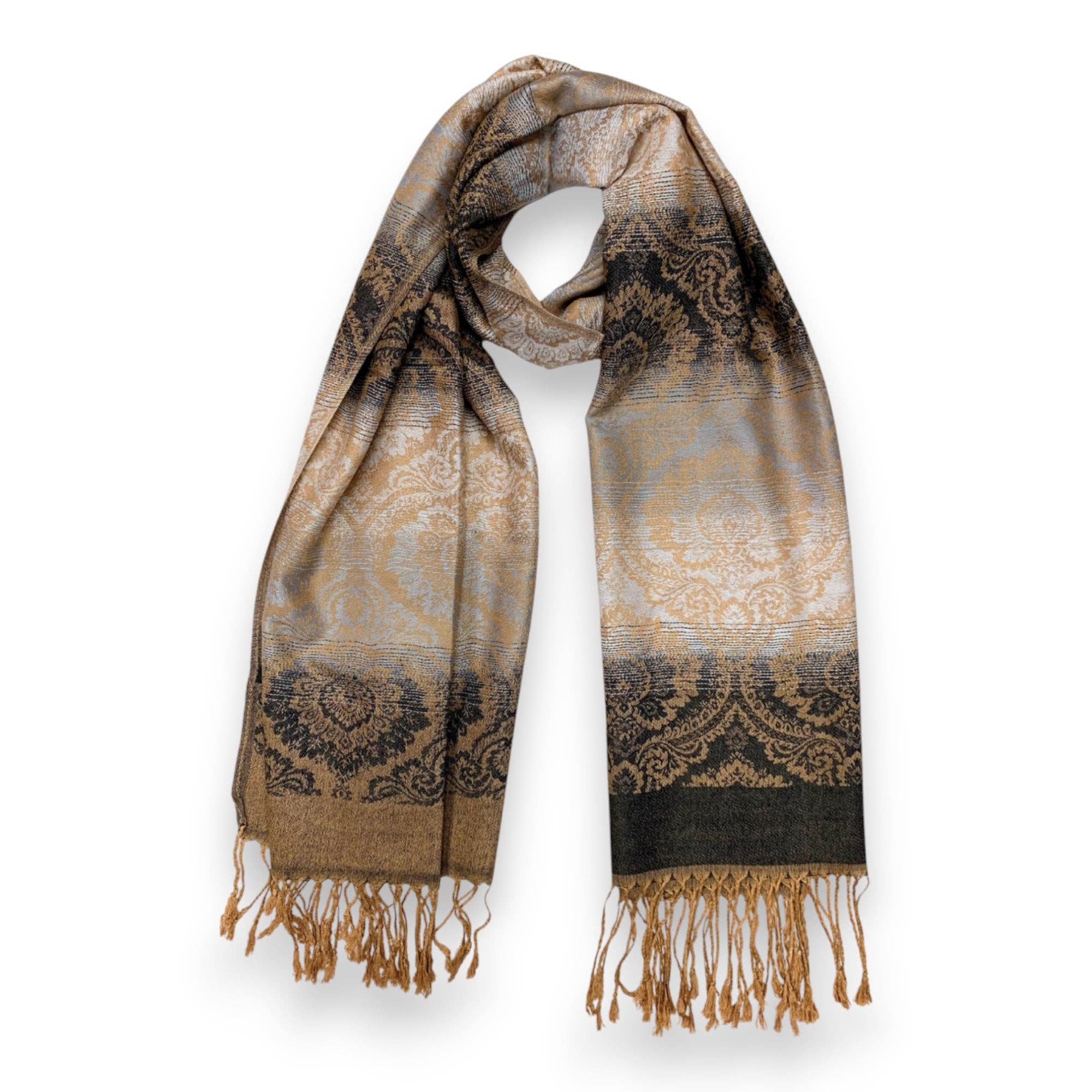 Lili Scarves (US Duty Free) - Vendita all'ingrosso Sciarpa - Donna - Sciarpa Pashmina Stampata Ombre1