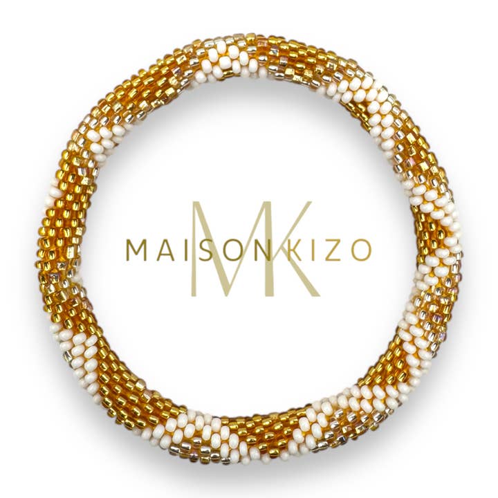 Nepalesiskt armband glaspärlor D23 för wholesale av MAISON KIZO