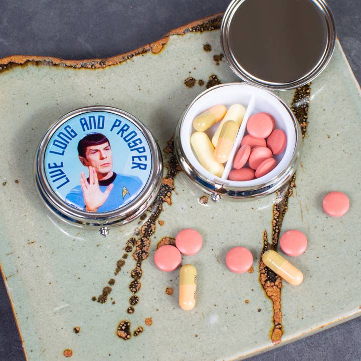 Unemployed Philosophers Guild - Wholesale Pill Organizer - Spock Pill Box
