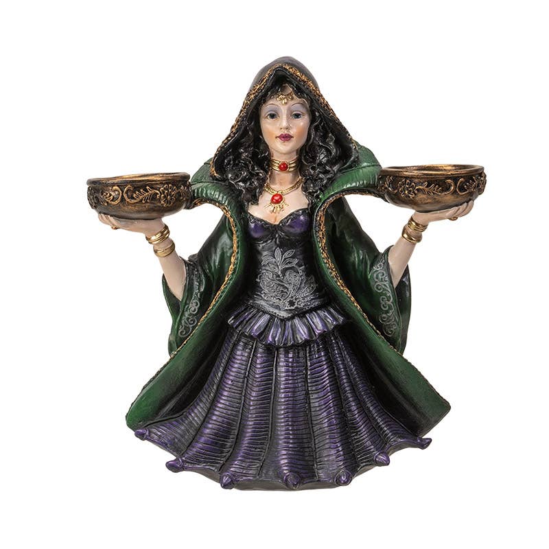Pacific Trading - Wholesale Candle Holder - Salem Wiccan Witch Double Votive Holder1