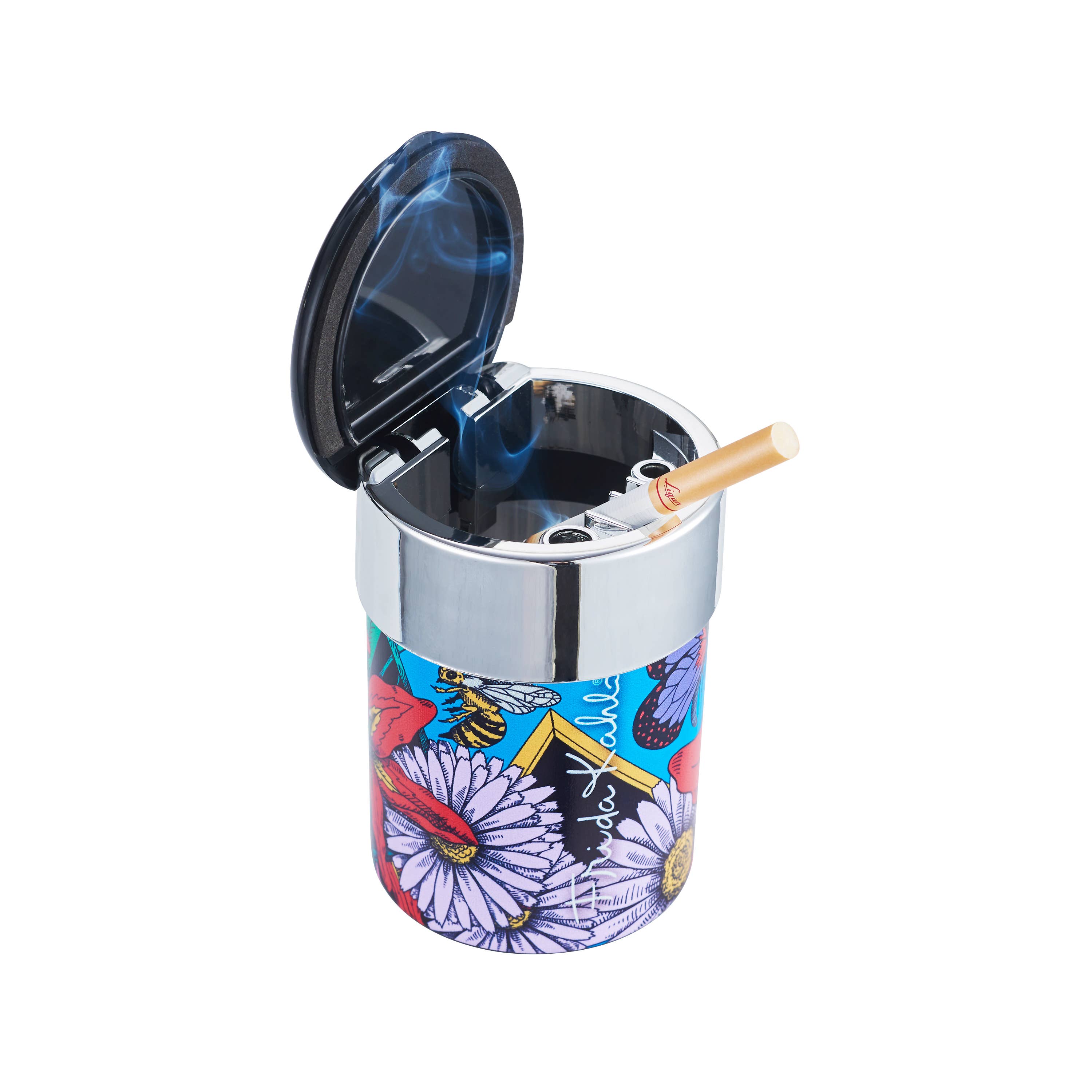 Champ by Polyflame – Cinzeiro por atacado – Cinzeiro de carro Frida Kahlo com tampa e luz5