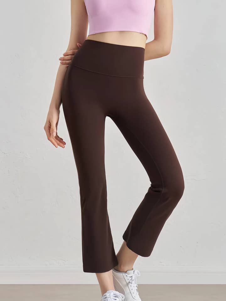 91thelabel - Wholesale Athletic Pants - Women's - Zinnia Lycra® Ankle Flare Yoga Pants