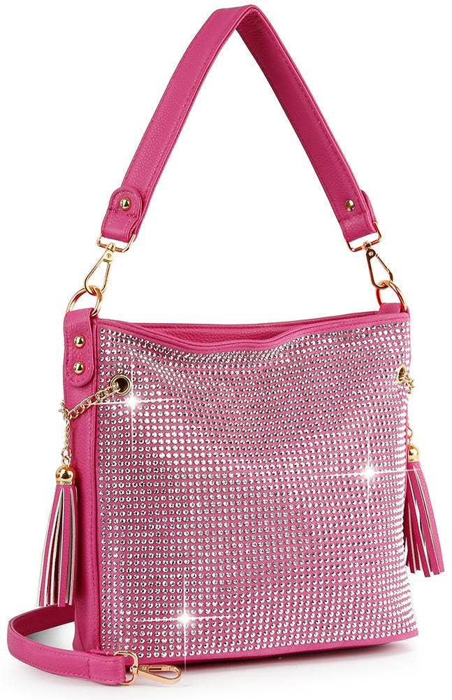 Handbag Express - Wholesale Shoulder Bag - Women's - Sparkling Rhinestone Hobo Handbag21