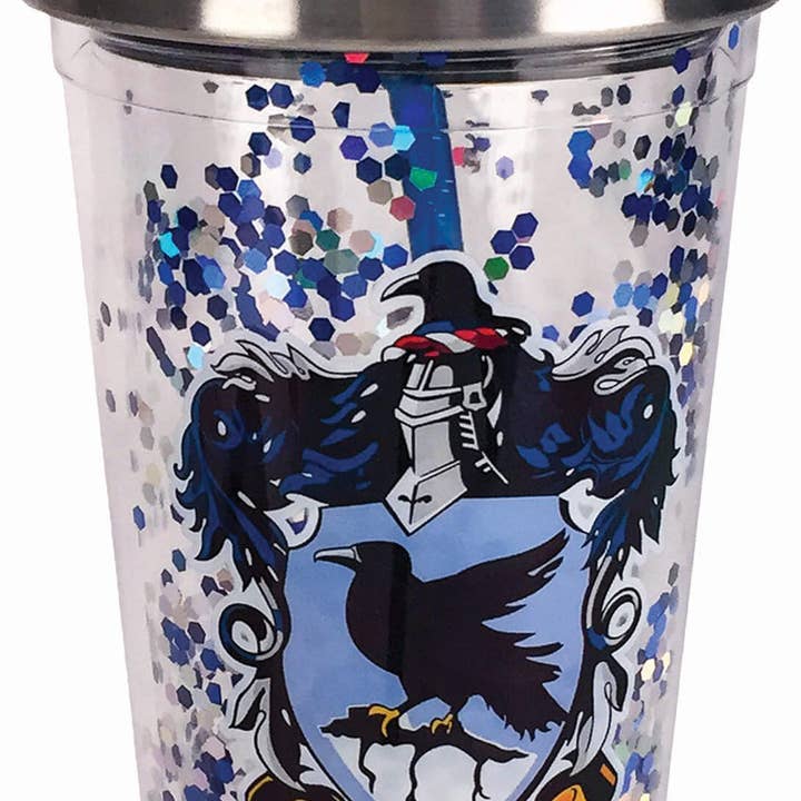 Ravenclaw Glitter Cup for wholesale by Spoontiques, Inc