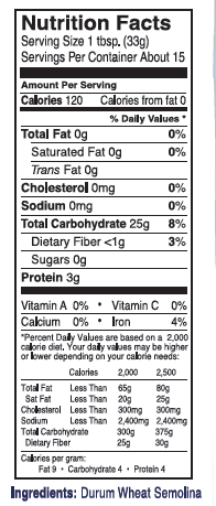 Delallo - Vente Farines - Farine de semoule1